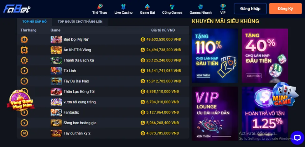 Giao diện cá cược thể thao trực tuyến thân thiện của xin88 game